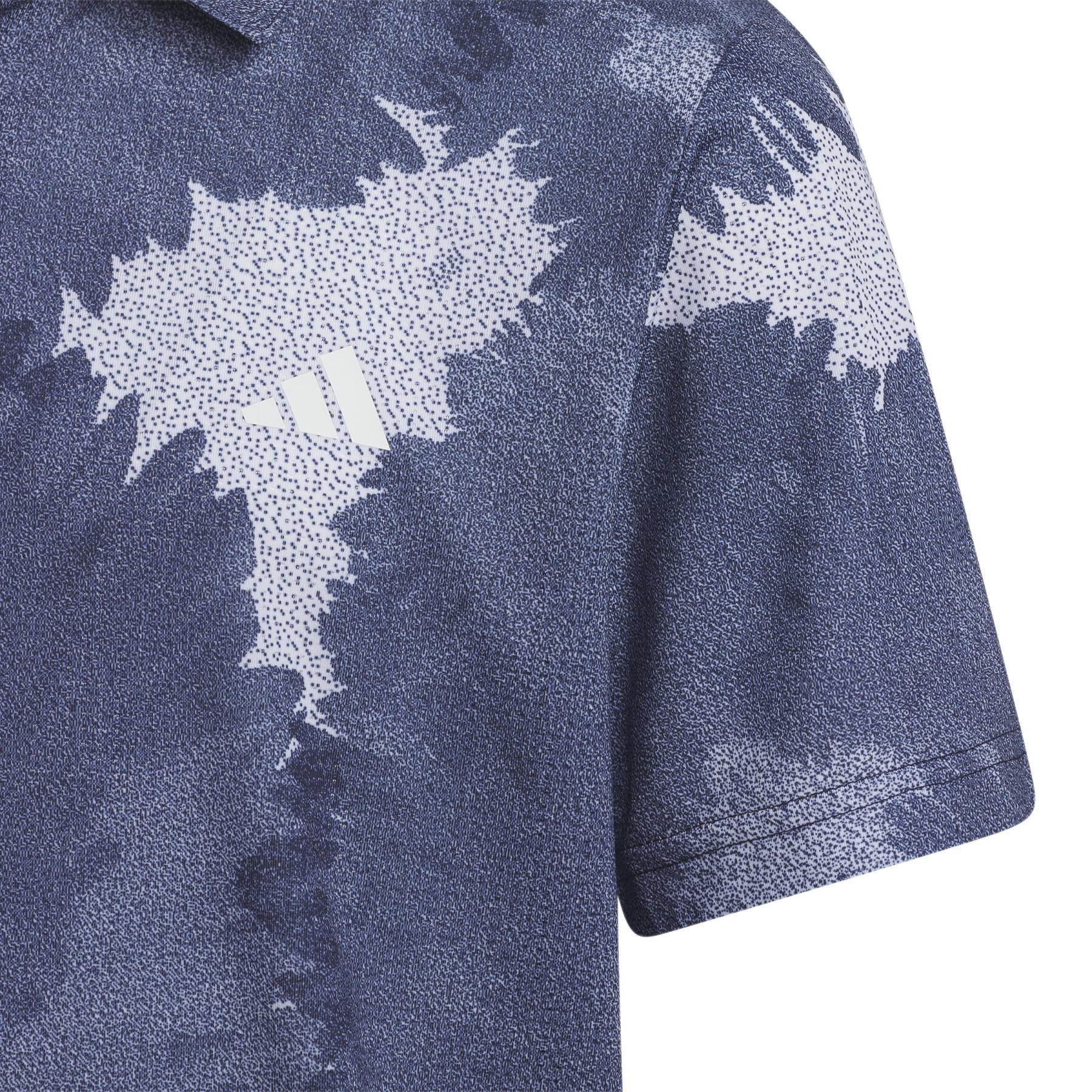 Children's floral knitted polo shirt adidas