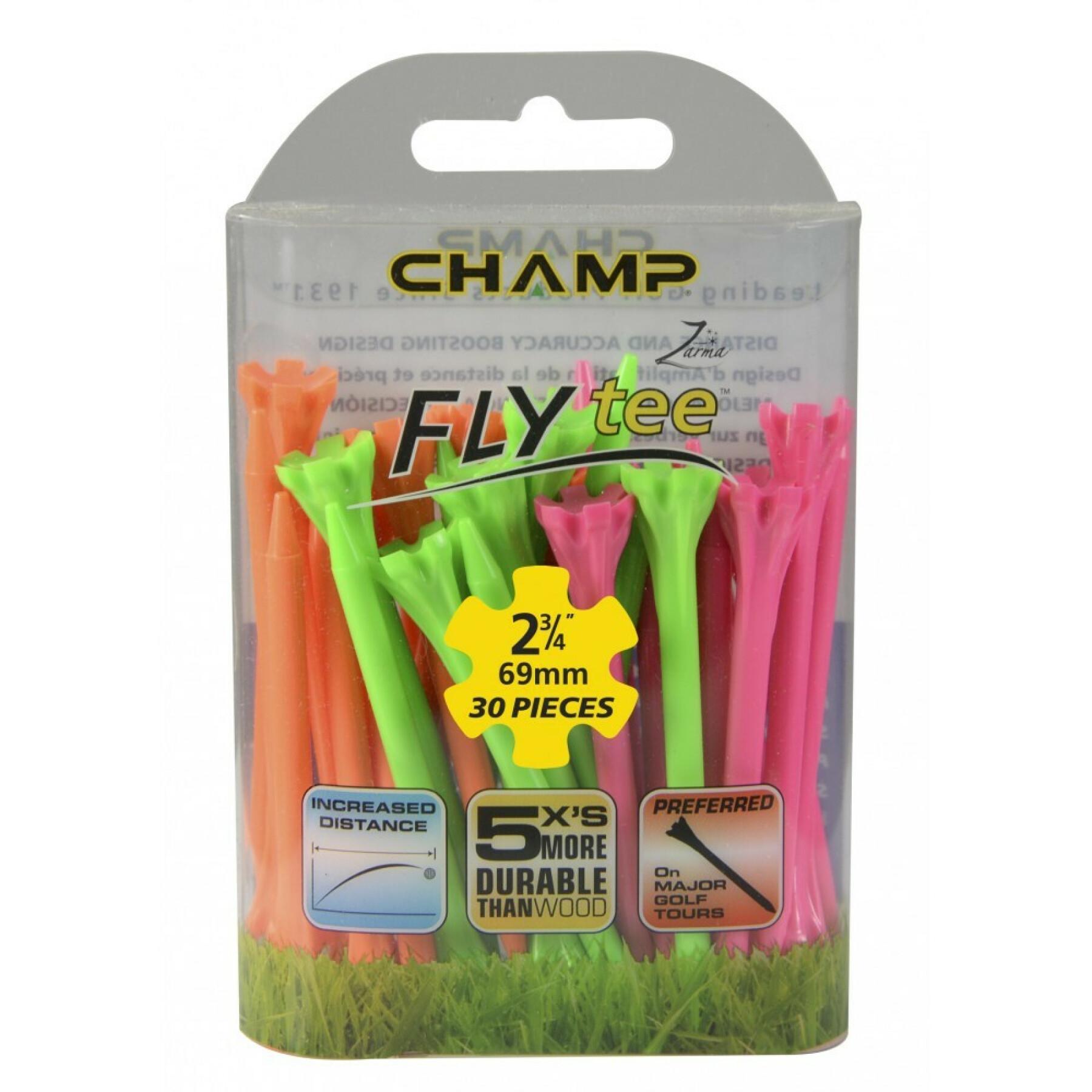 Bag of 30 tees 69 mm Champ Fly