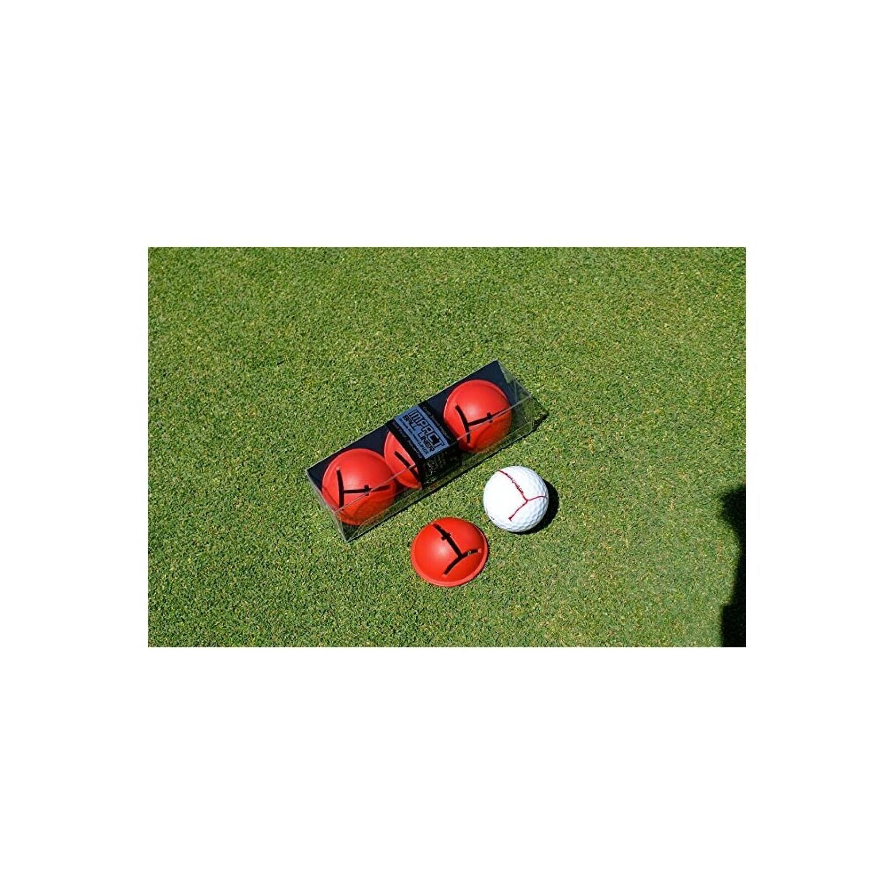 Set of 3 golf ball markers EyeLine Golf Eyeline