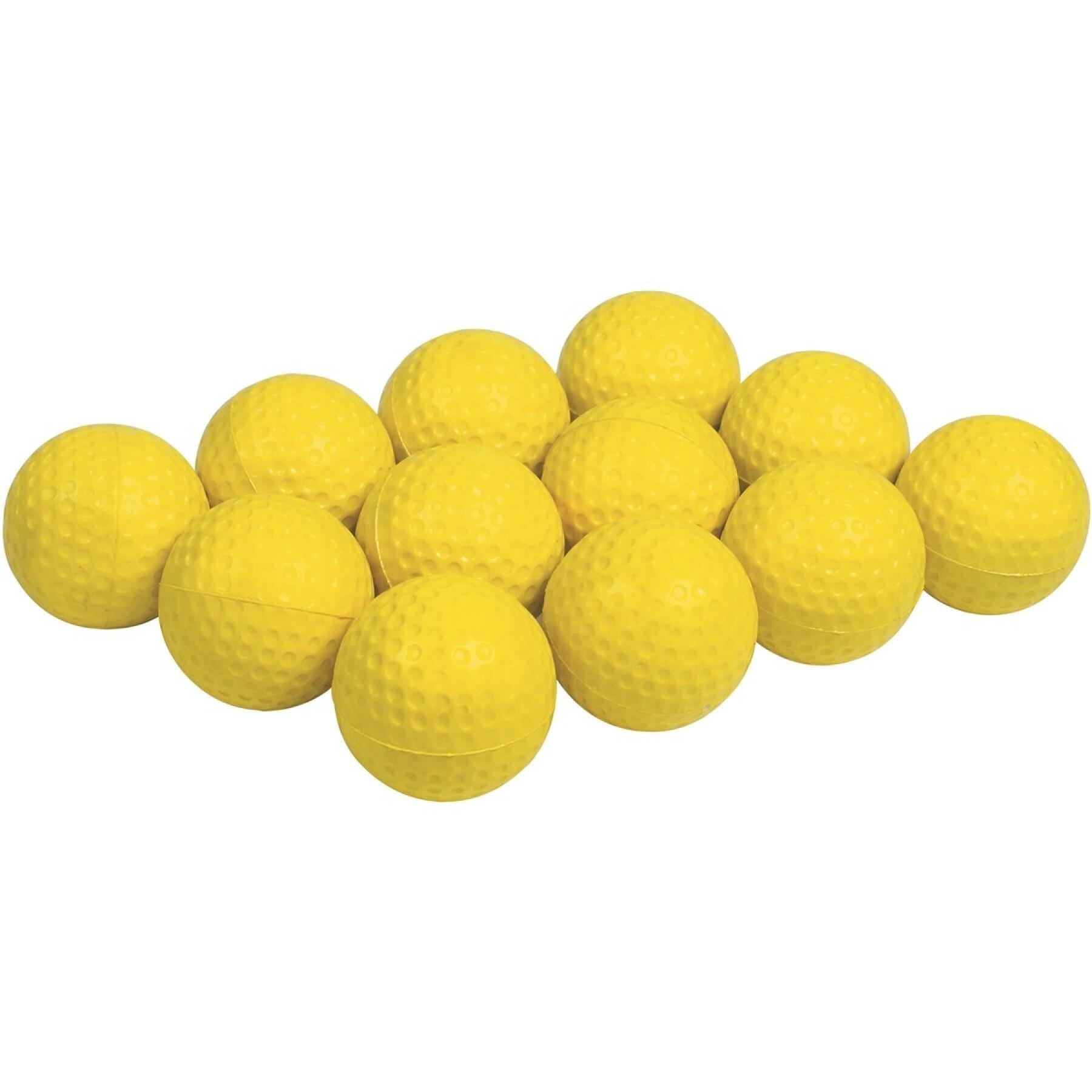 Pack of 12 rubber golf balls Spordas