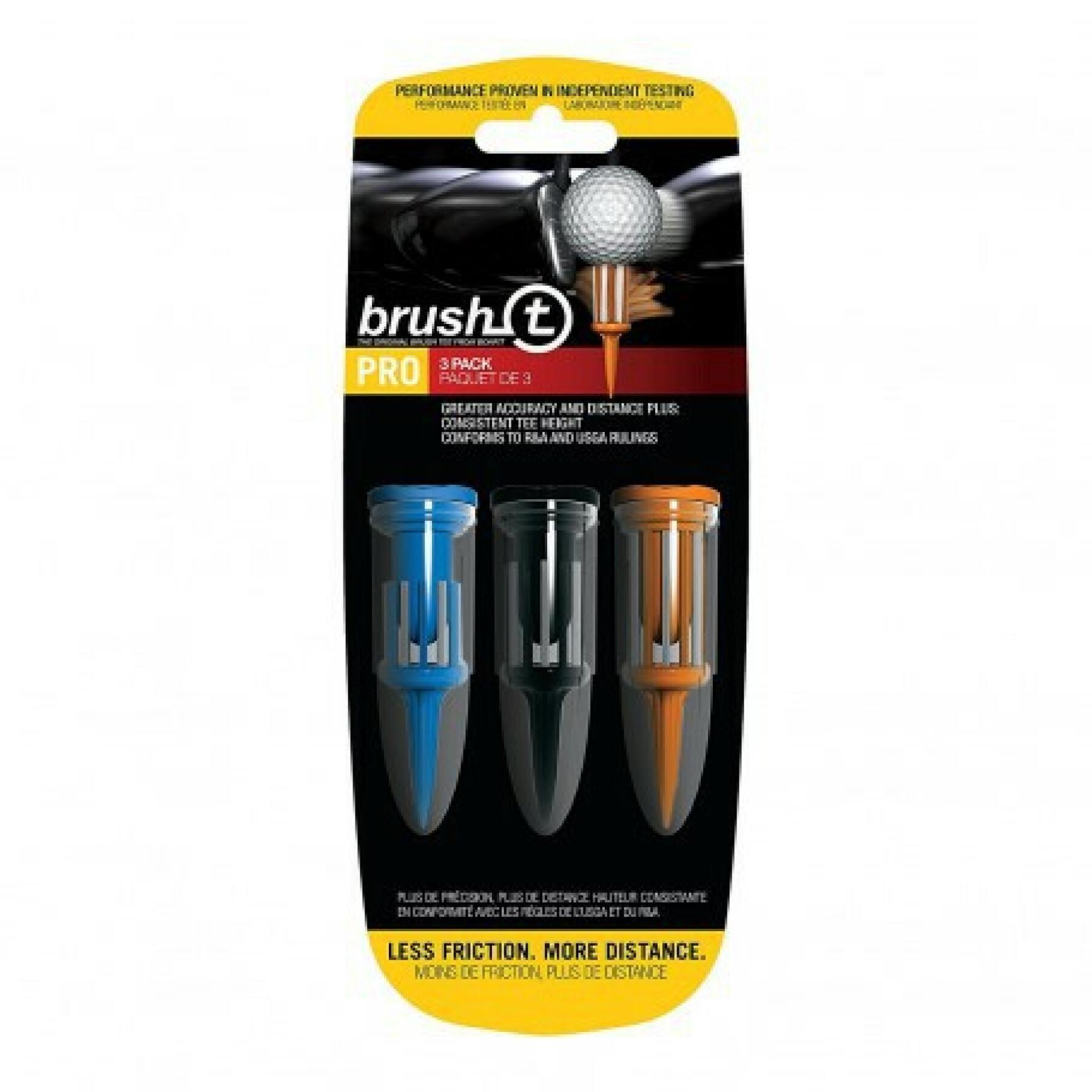 Set of 3 wood course tess The Golfers Club Brush