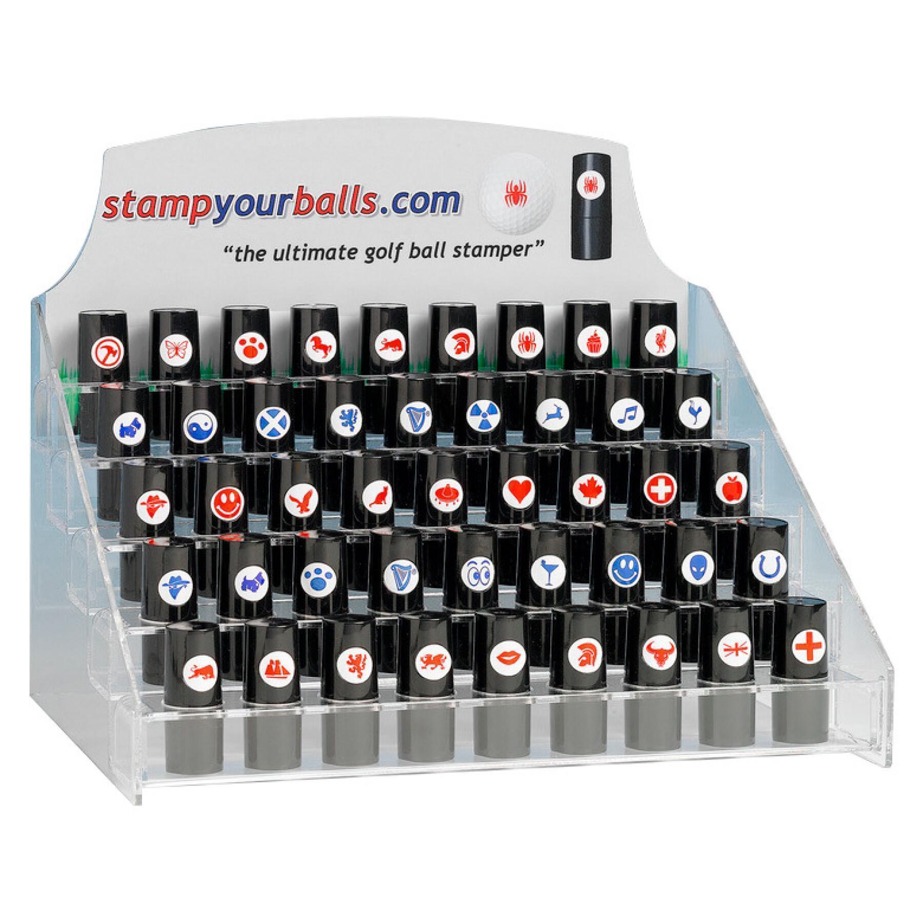 Set of 80 ball markers Stamp Your Balls