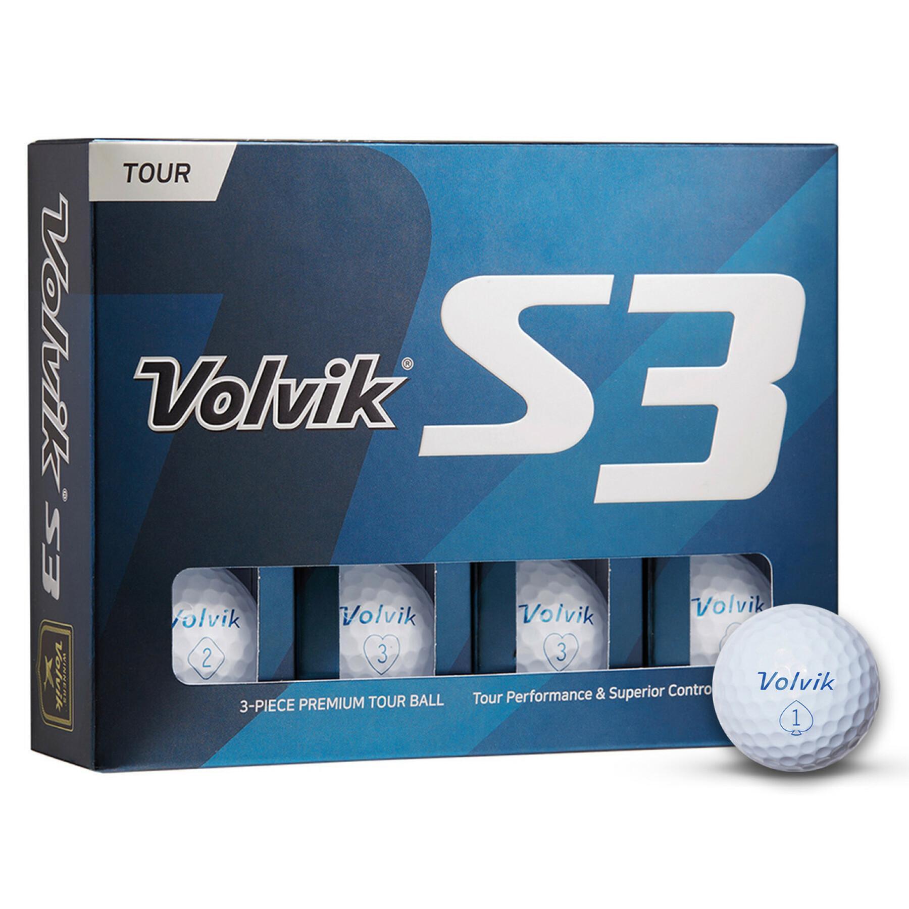 Lot of 12 golf balls Volvik DZ S3