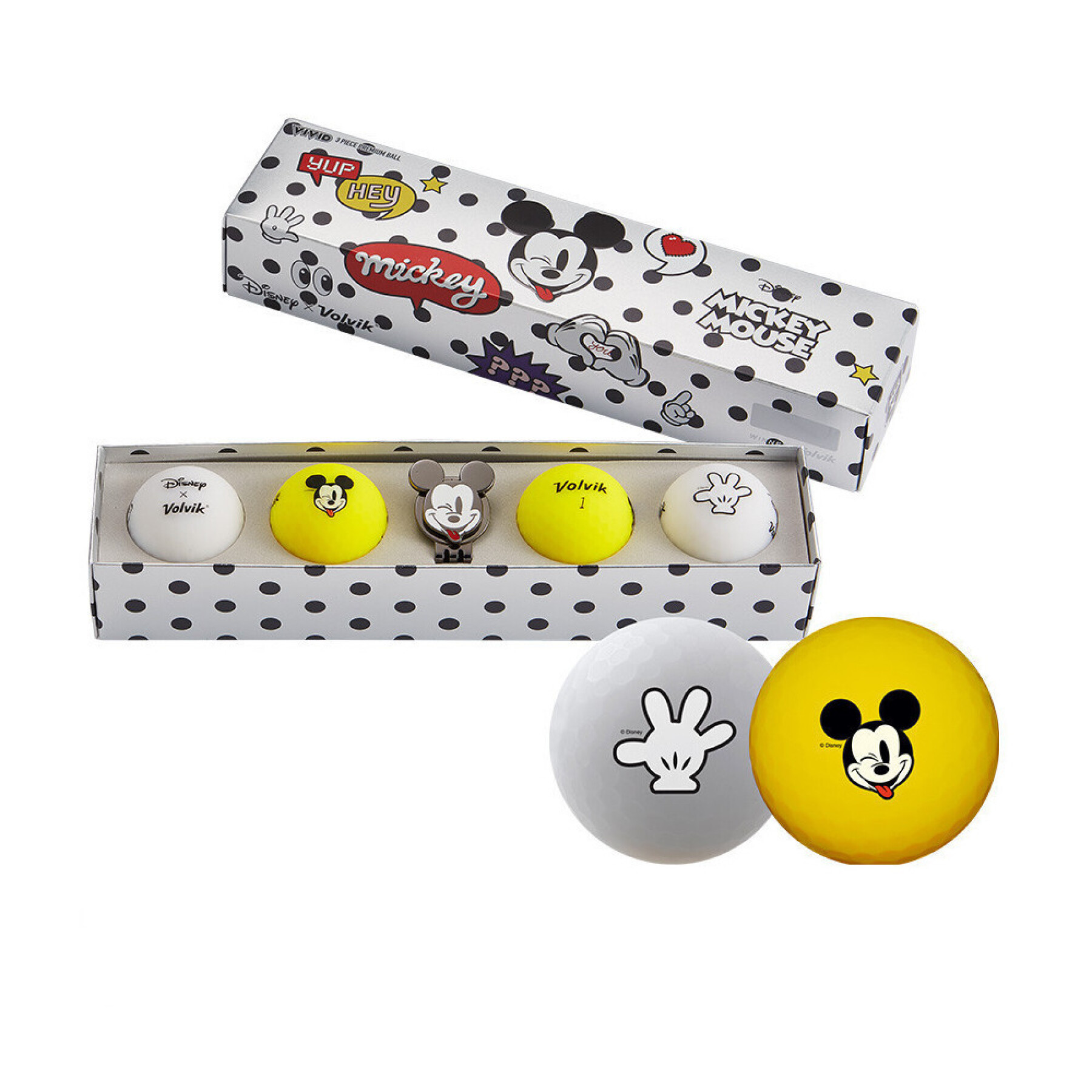 Fancy golf ball Volvik Vivid Disney Mickey Mouse