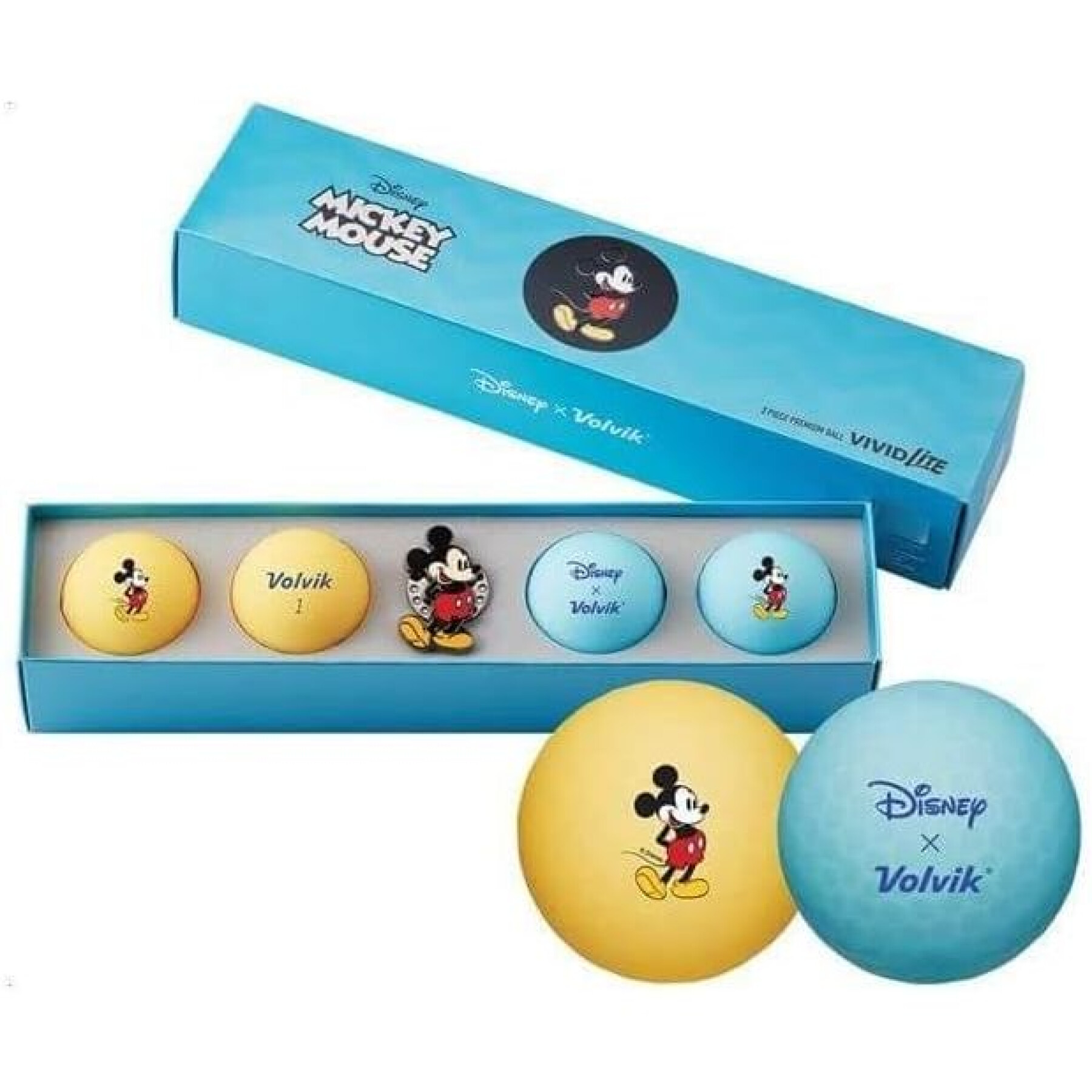 Fancy golf ball Volvik Vivid Lite Mickey Mouse