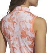 Women's sleeveless polo shirt adidas Floral