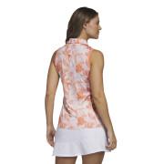 Women's sleeveless polo shirt adidas Floral