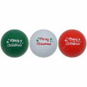 Set of 3 fancy merry x-mas golf balls Legend